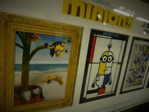 The Minions have taken over Madrid's Metro Station.